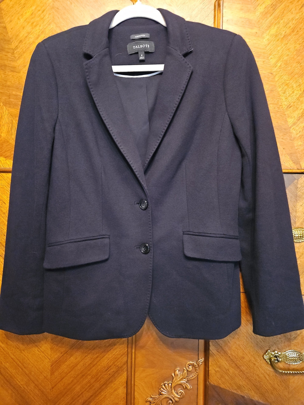 Talbots Aberdeen Size 8  Women's Navy Blazer Jacket